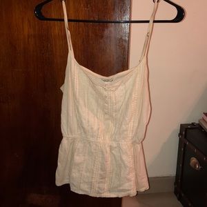 Lucky Brand off white lace tank